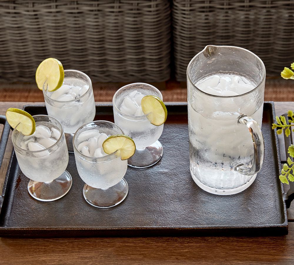 Hammered Outdoor Goblets