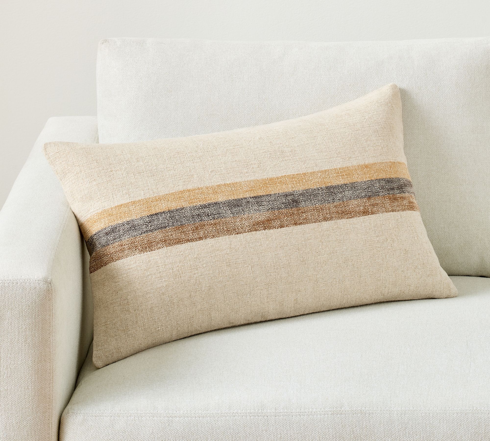 Aaryn Striped Lumbar Pillow