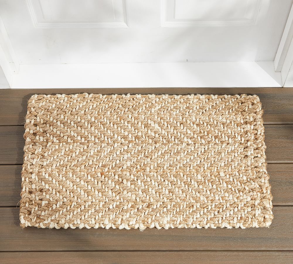 Herringbone Jute Doormat Pottery Barn