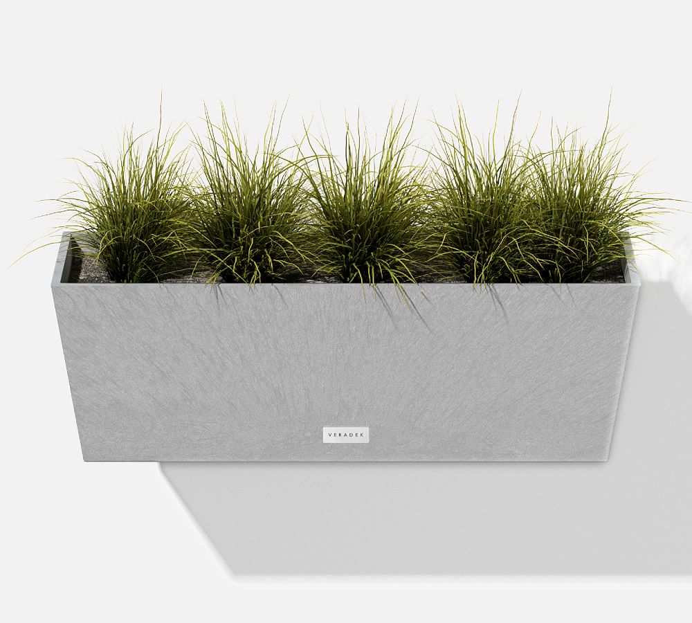 Hevea Window Box Planters with Brackets Pottery Barn