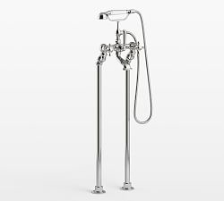 Warby Floor Mounted Tub Filler with Handshower