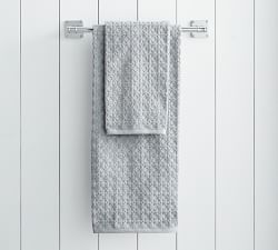 Waffle Sculpted Organic Towel | Pottery Barn