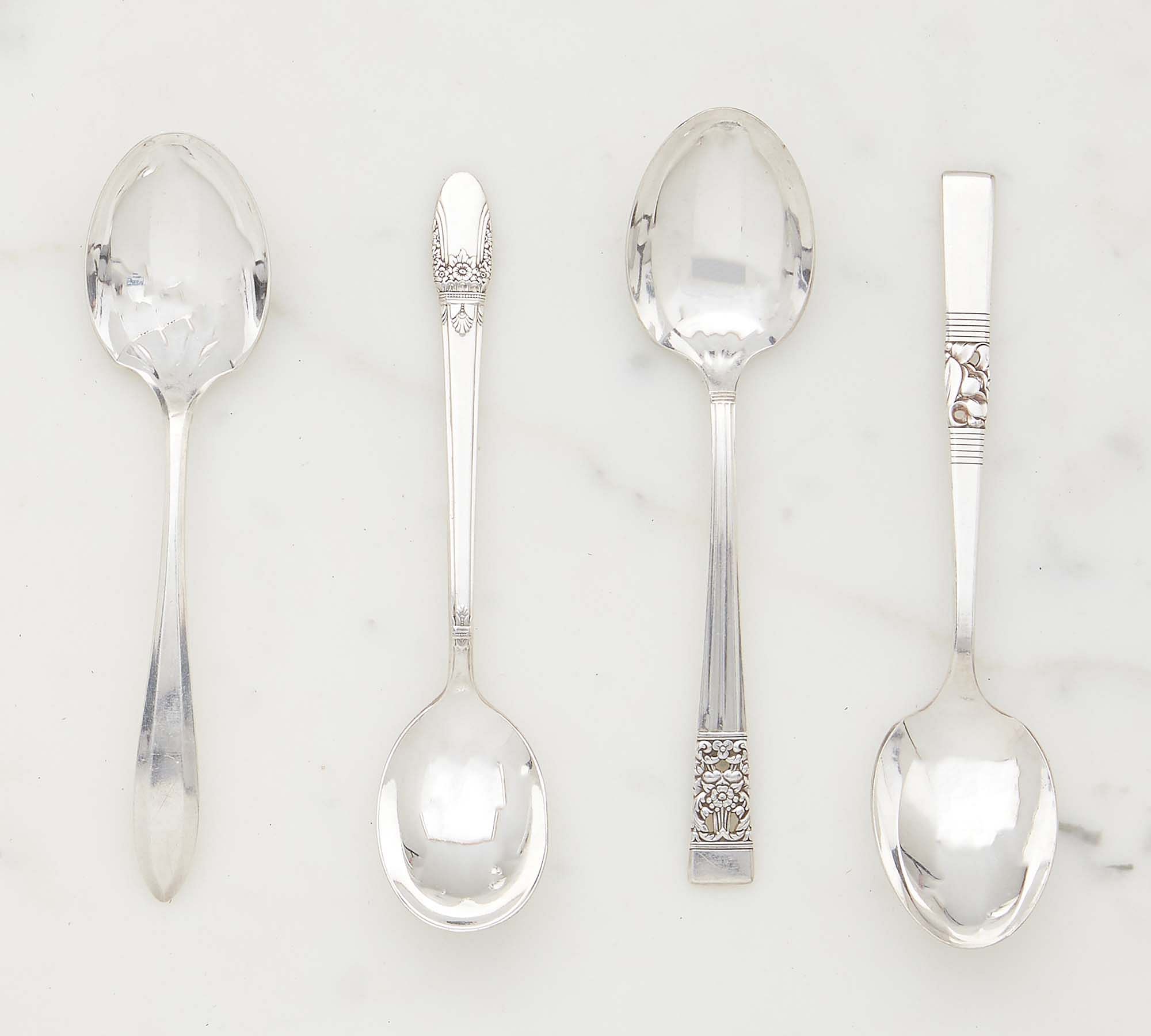 Vintage Found Hotel Silver Teaspoons - Set of 4