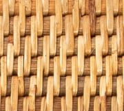 Artifacts Honey Brown Handwoven Rattan Round Serving Tray
