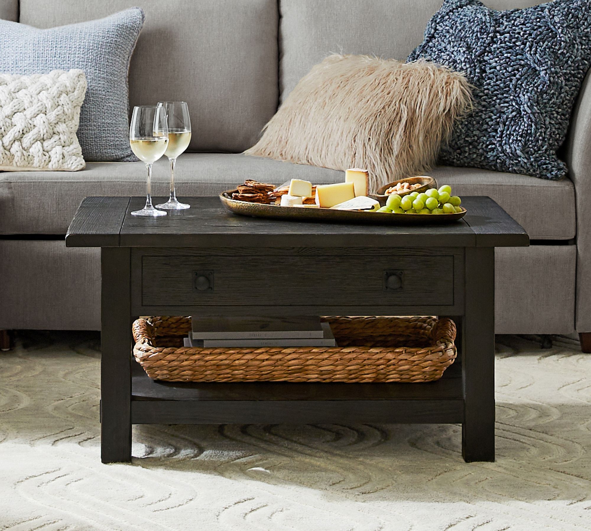 Benchwright Rectangular Lift-Top Coffee Table (36")