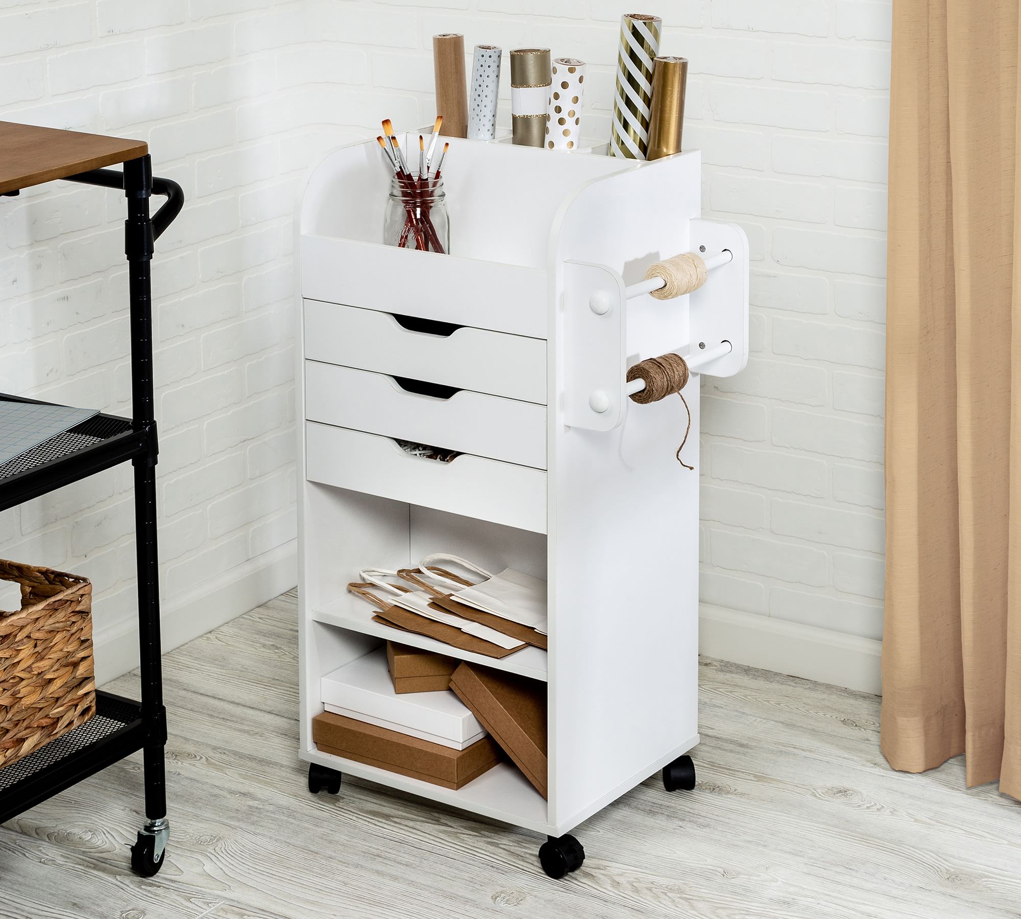 Crafts Supplies Rolling Storage Cart