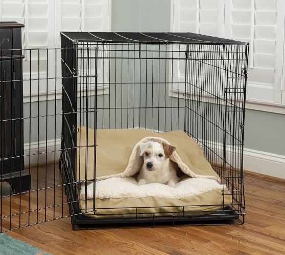 Dog crate bed best sale