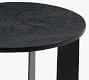 Geo Cut Round Marble Accent Table