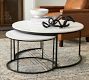 Delaney Round Marble Nesting Coffee Table | Pottery Barn