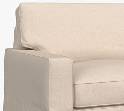 PB Comfort Square Arm Slipcovered Chair