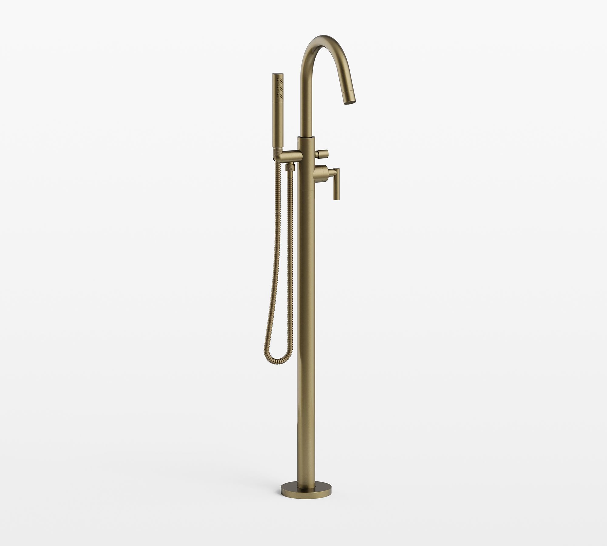 Exton Floor Mounted Tub Filler with Handshower