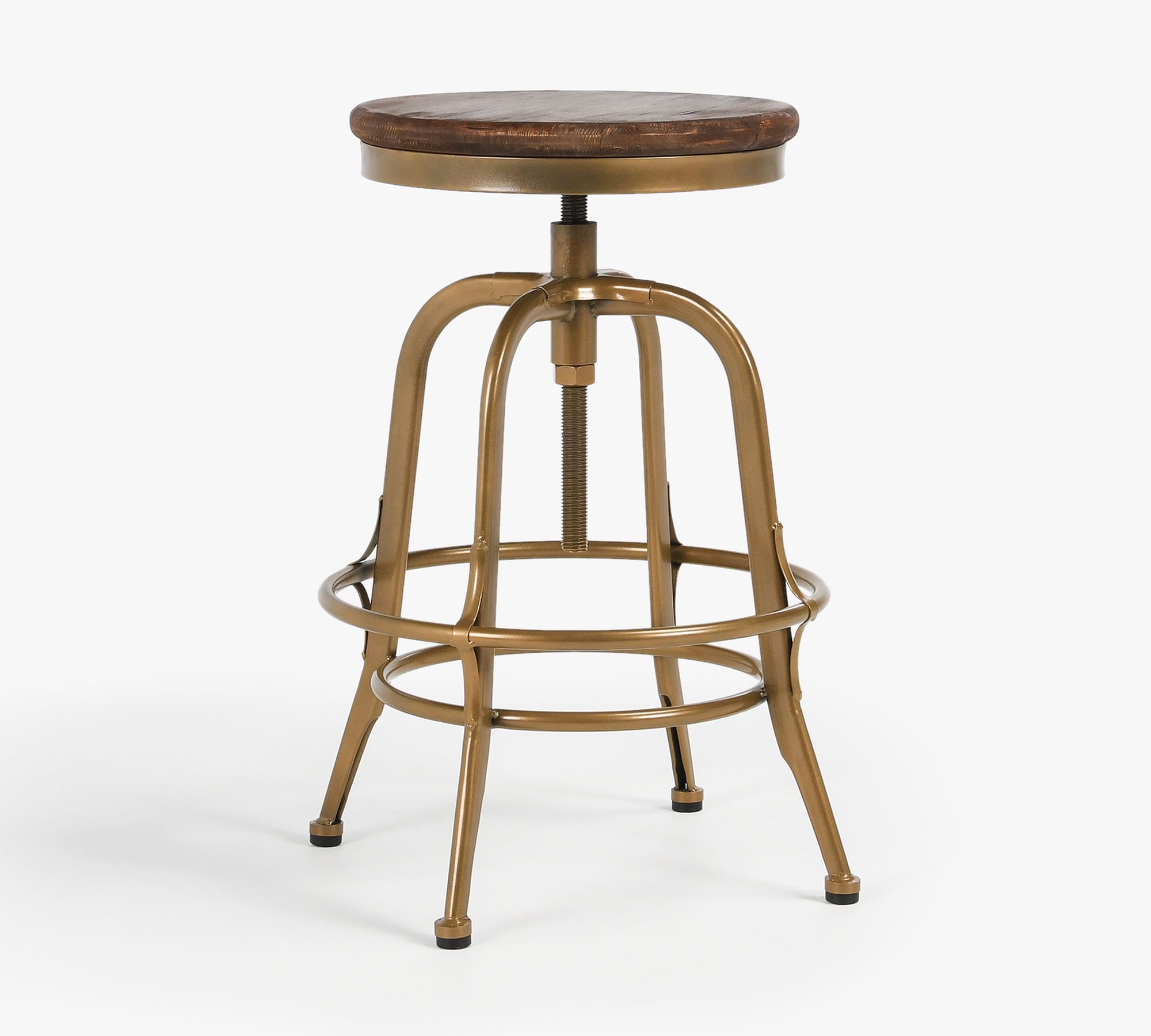 Leary Reclaimed Wood Swivel Counter Stool