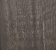 Rustic Black 47" Round Reclaimed Wood Extendable Dining Table