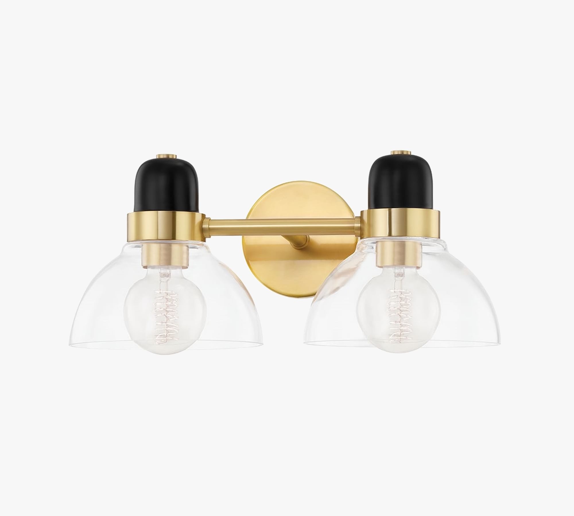 Kuba Half-Globe Double Sconce (16")