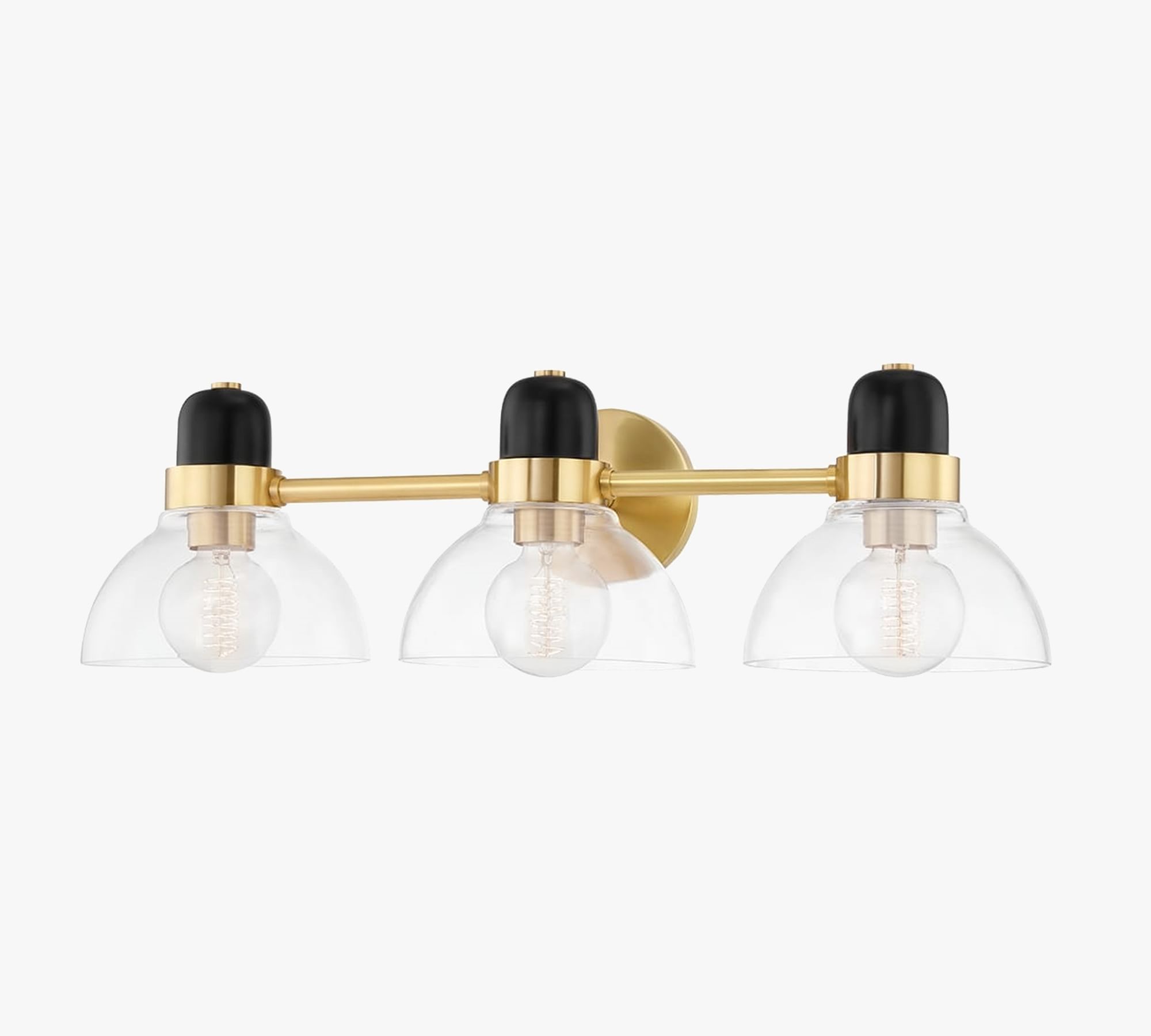 Kuba Half-Globe Triple Sconce