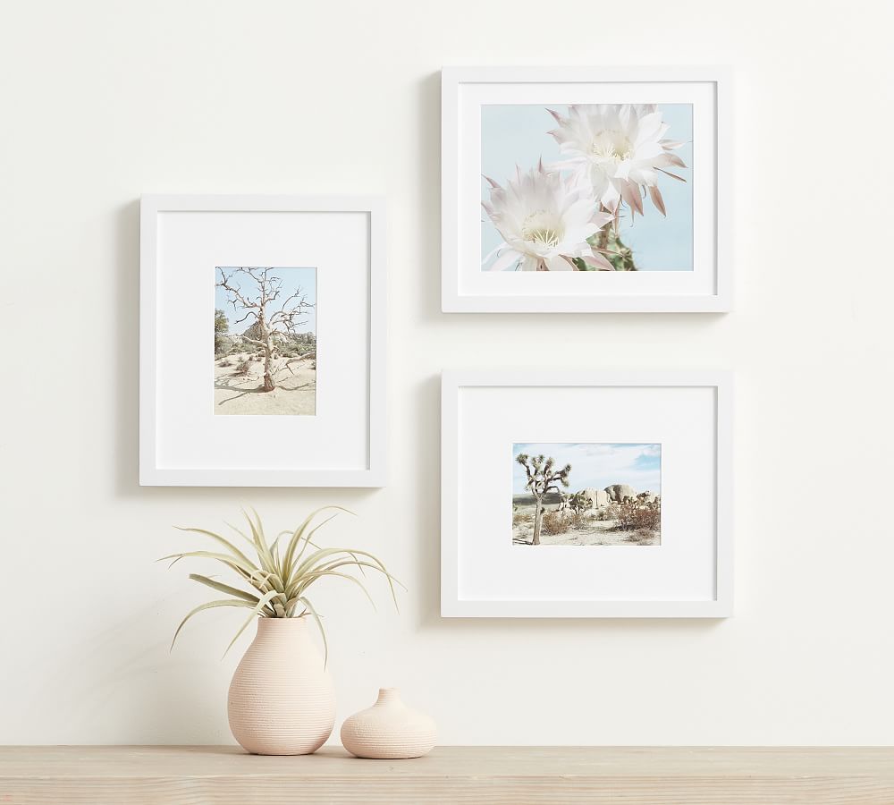 White Wood Gallery Frames - 11x13 - Set of 3