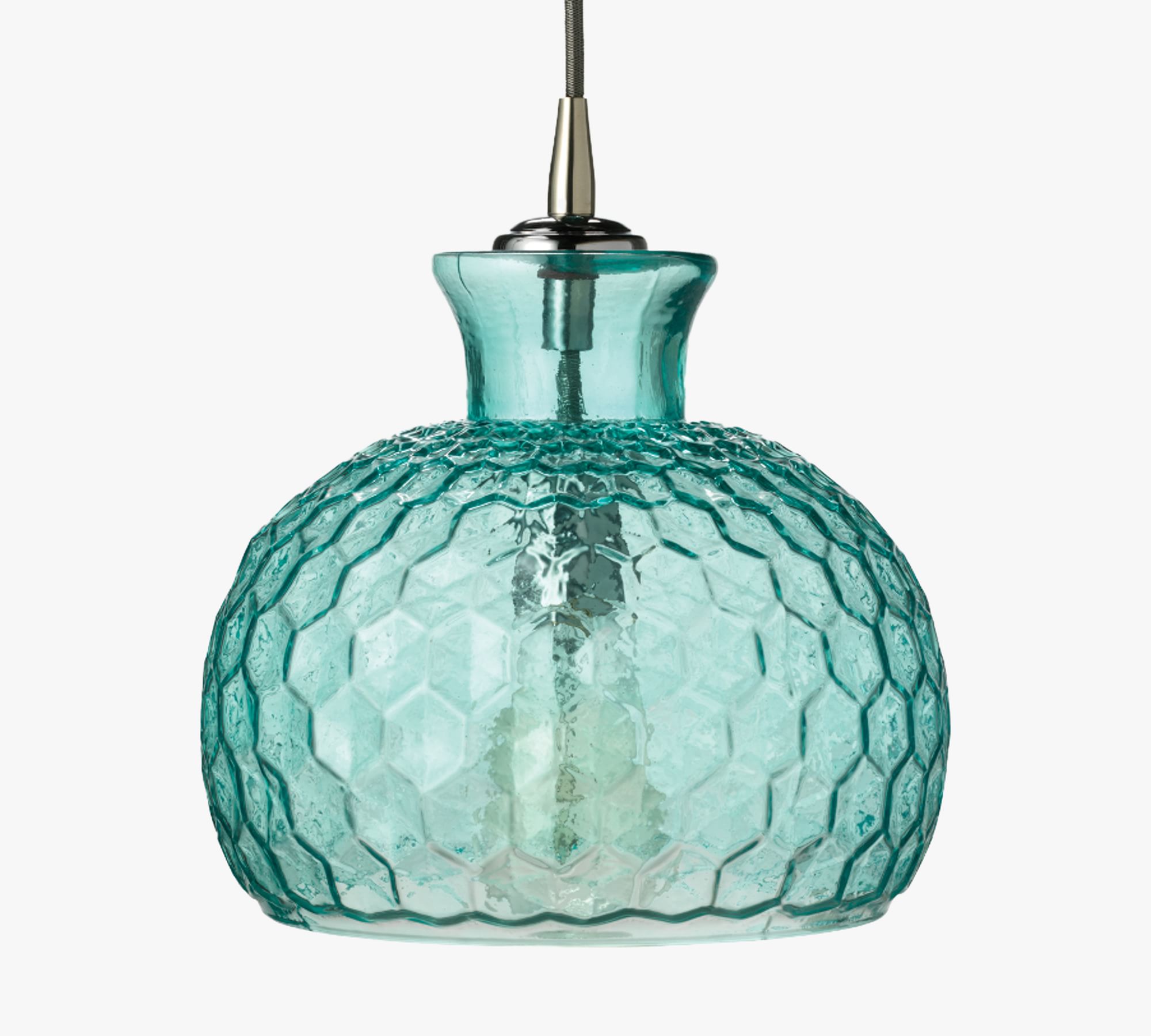 Burling Textured Glass Pendant (10")