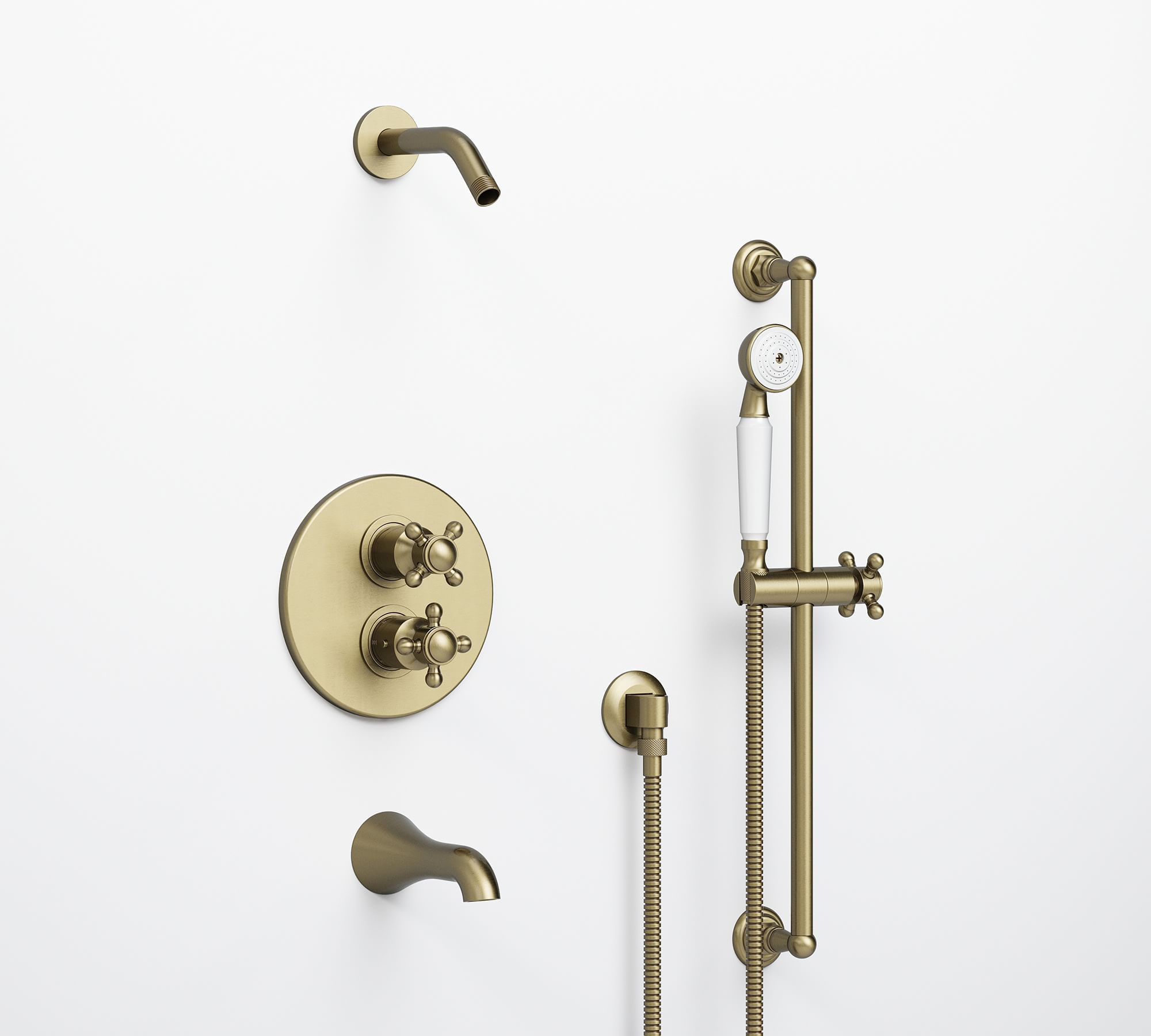 Warby Thermostatic Bathtub & Shower Set with Handshower