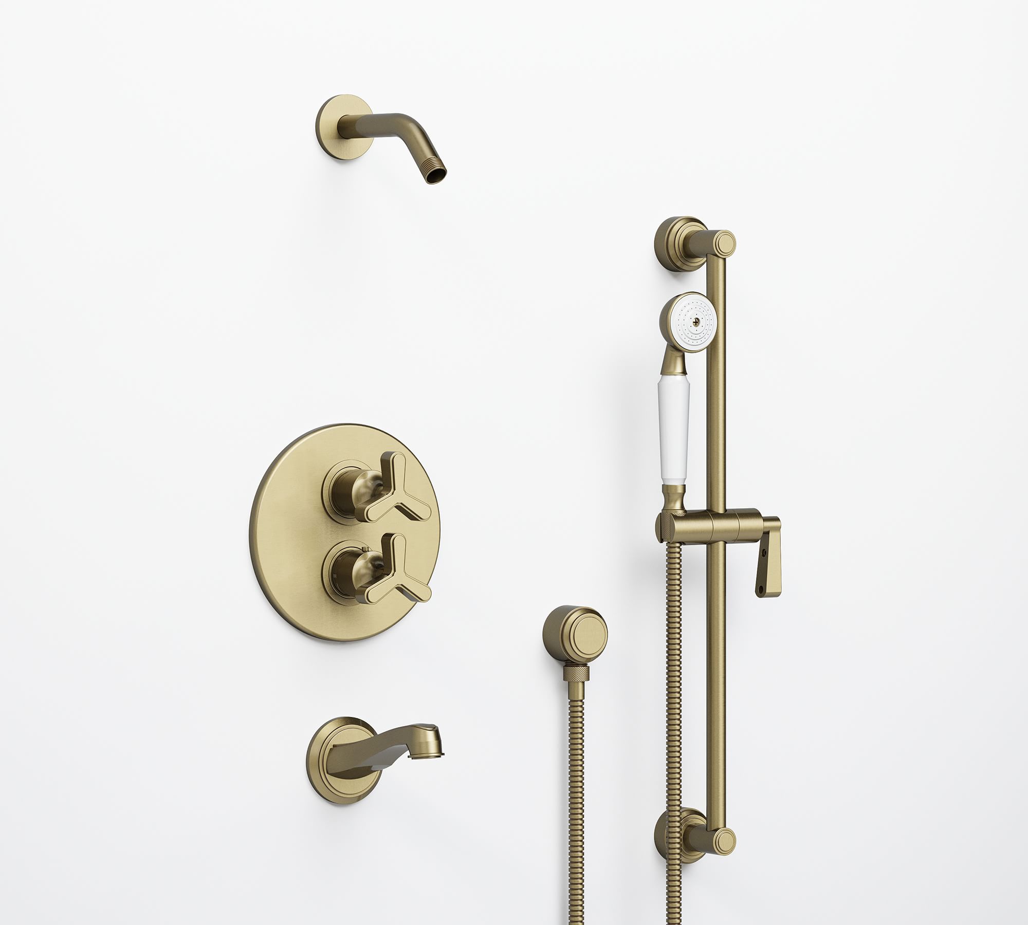 Hayden Thermostatic Bathtub & Shower Set with Handshower