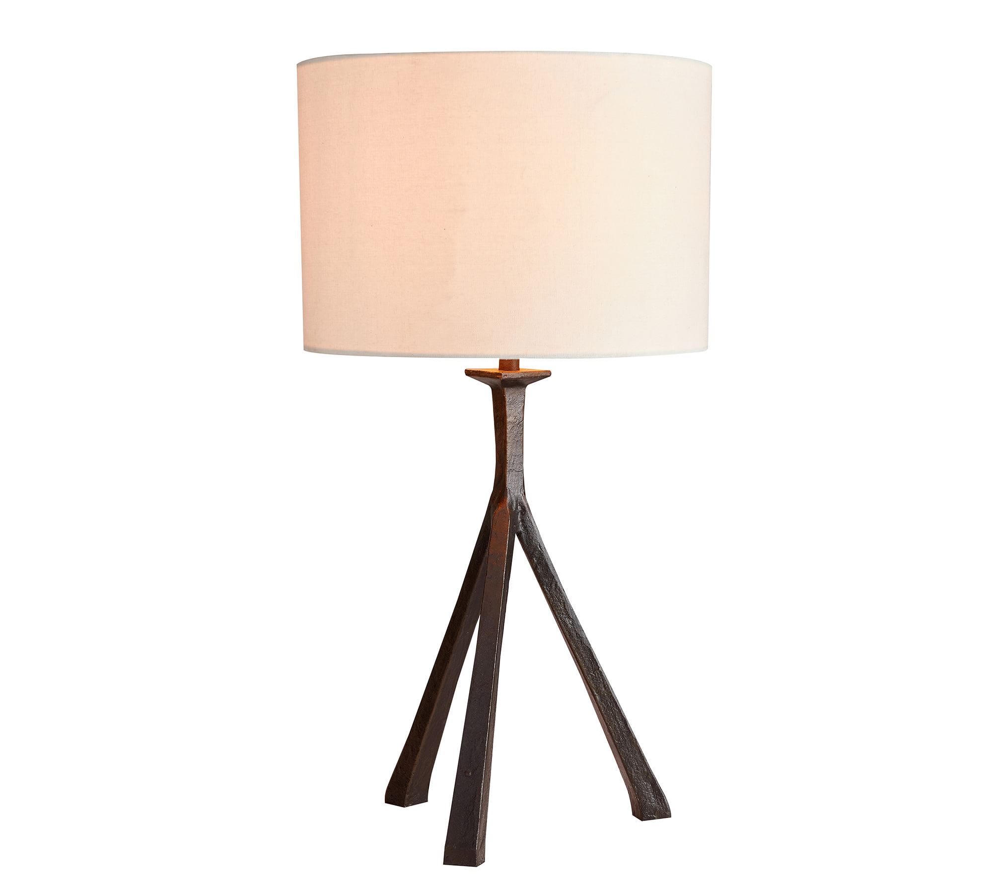 Easton Forged-Iron Tripod Table Lamp (27")