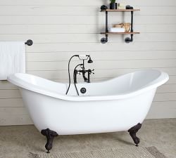 Lolog 72&quot; Clawfoot Painted Bathtub