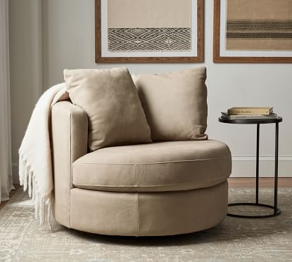 Pottery barn balboa swivel chair sale