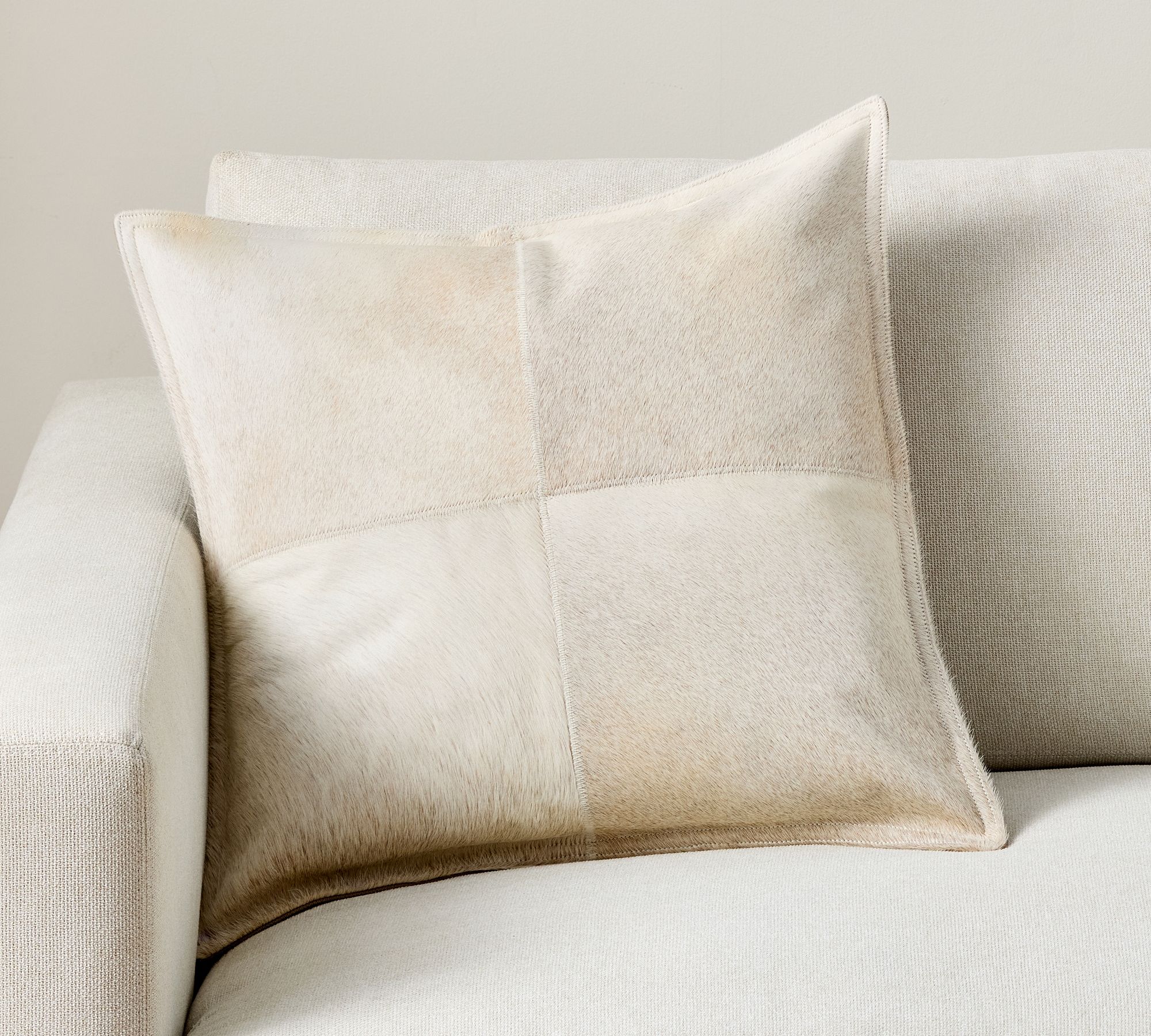 Pieced Hide Pillow