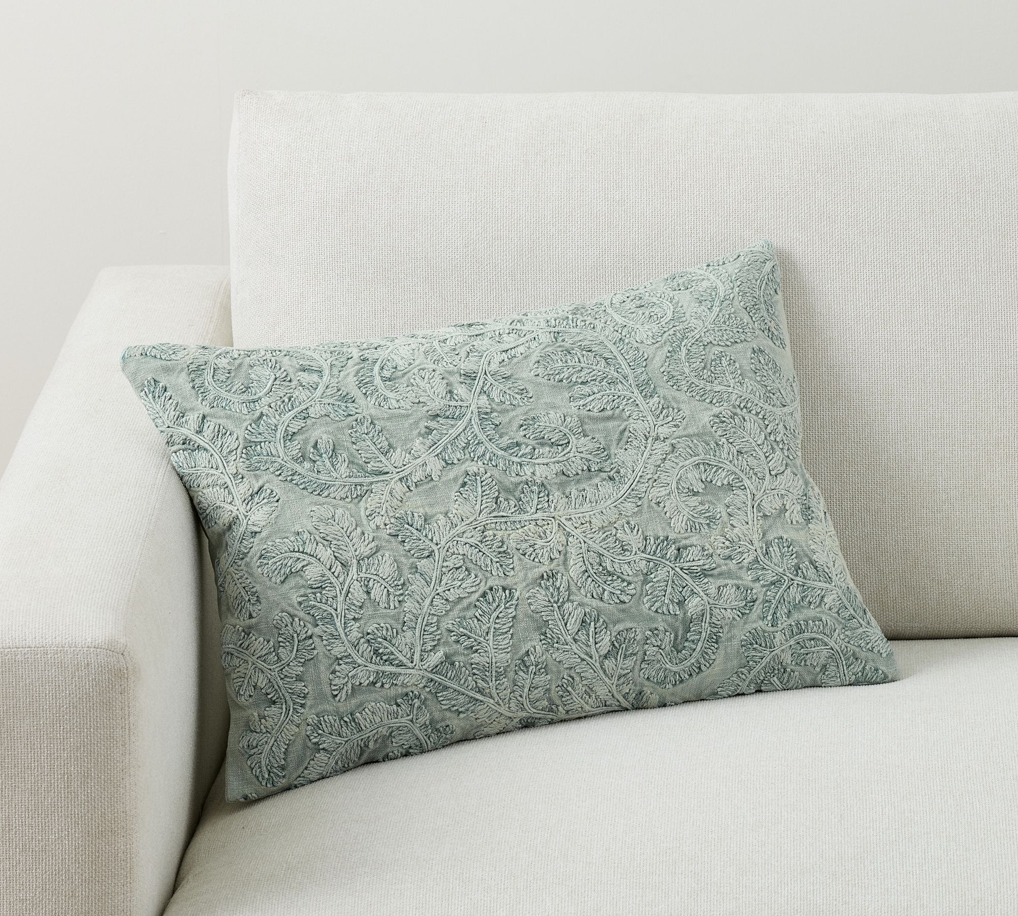 Florence Embroidered Lumbar Pillow