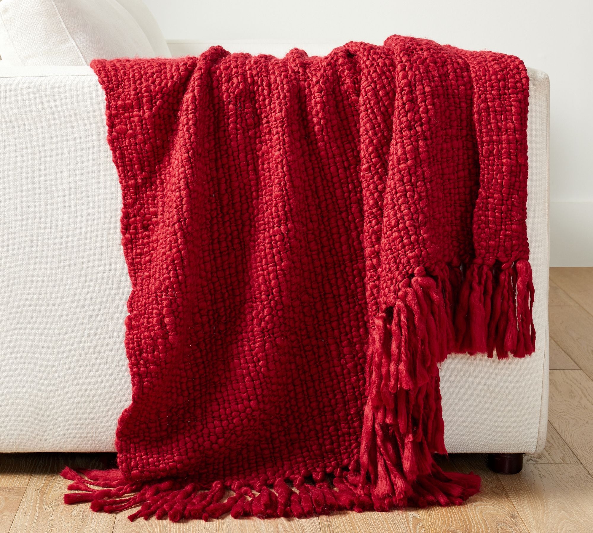 Dreamy Handwoven Fringe Throw