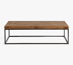 Malcolm Rectangular 60" Coffee Table, Glazed Pine