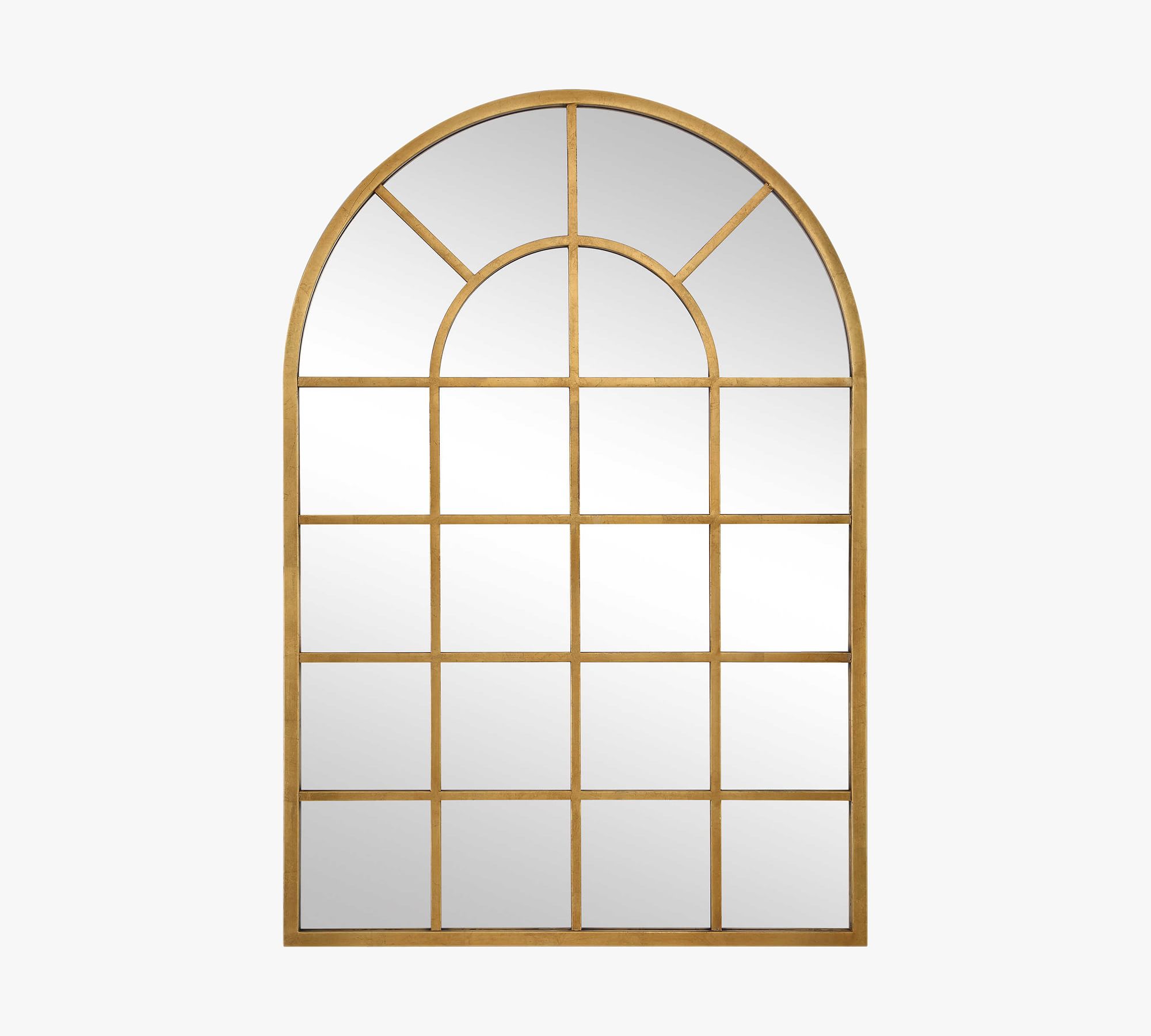 Jaycee Arch Windowpane Wall Mirror