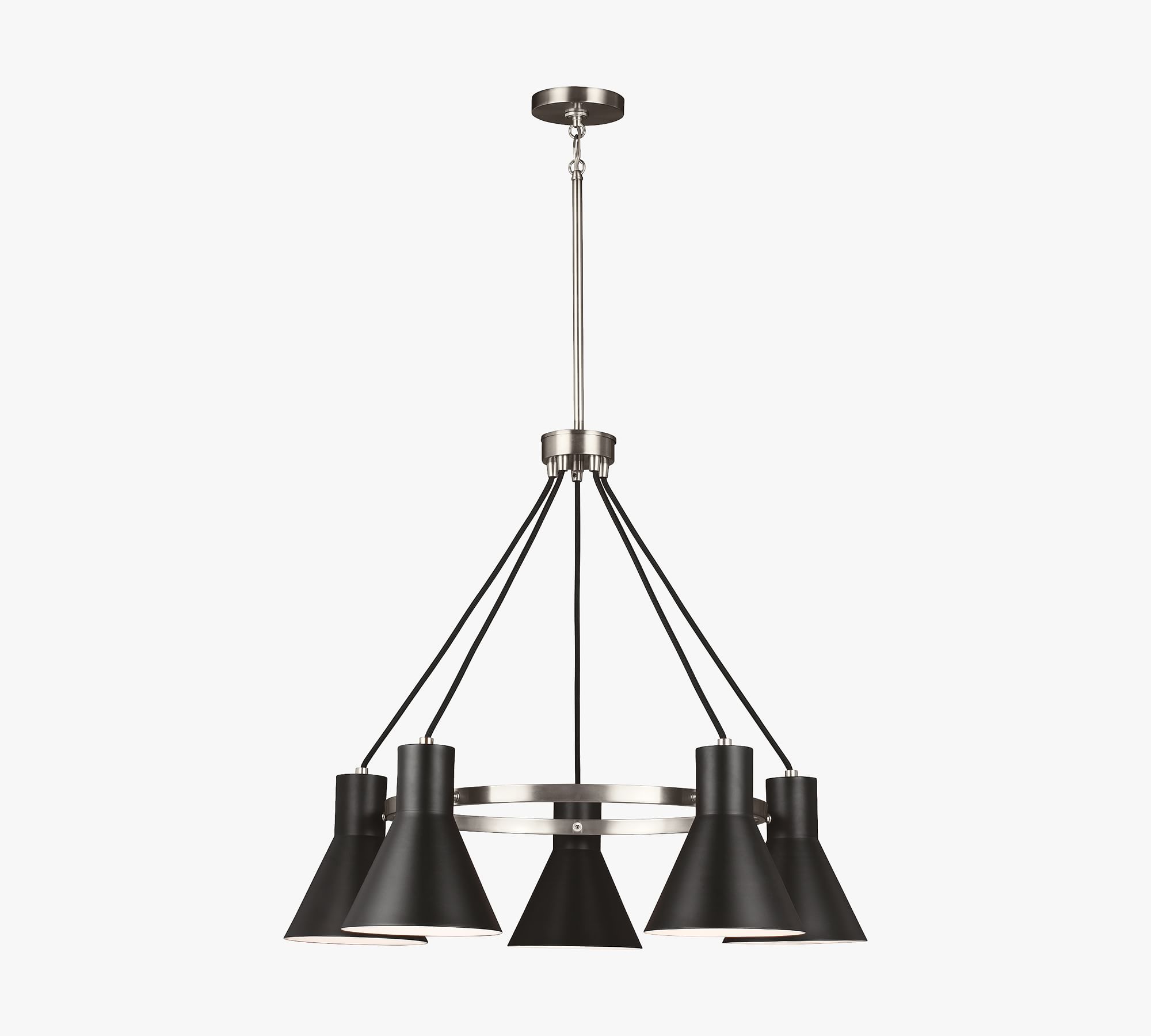 Rusty 5-Light Metal Chandelier