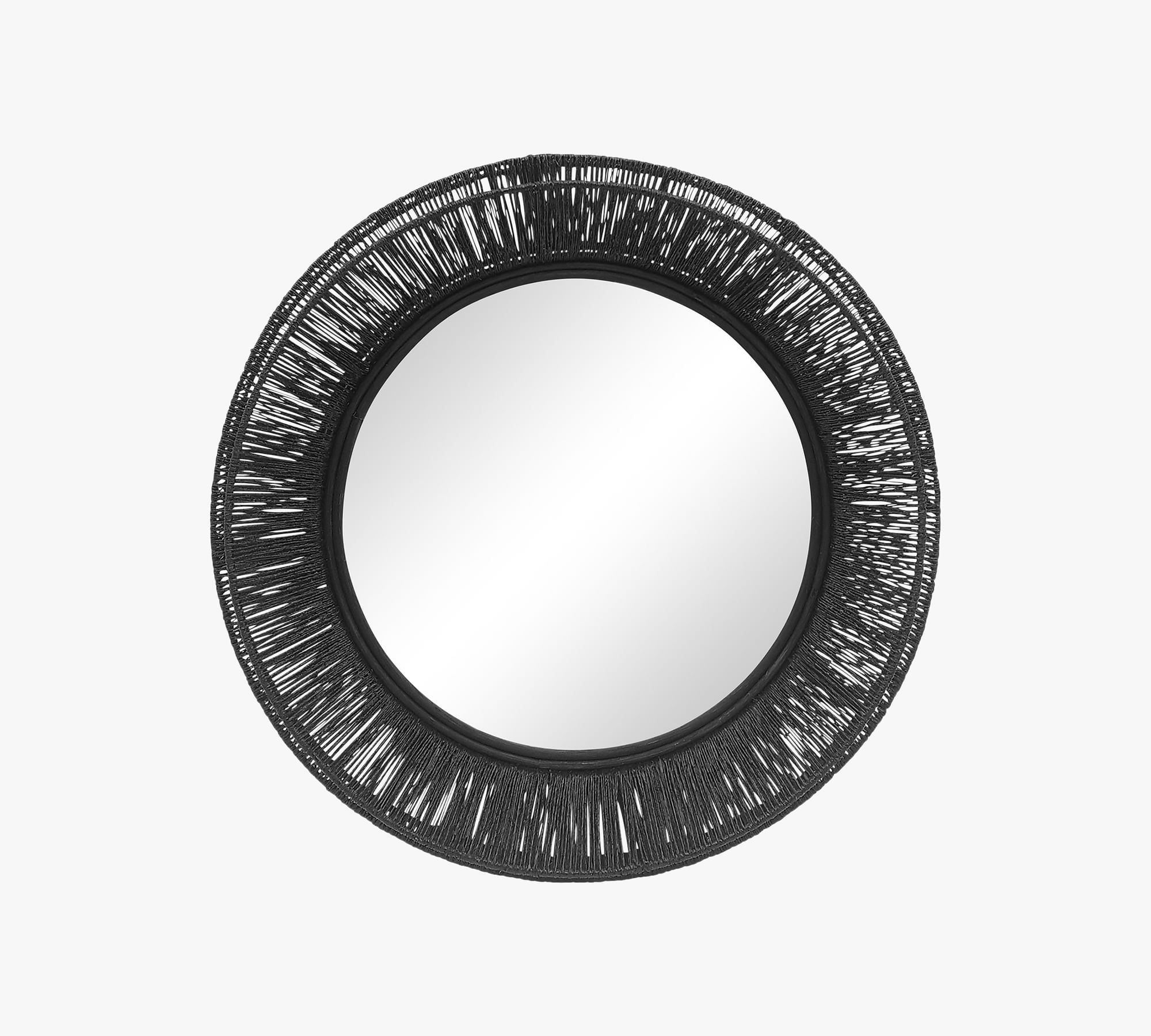 Wren Jute Round Mirror