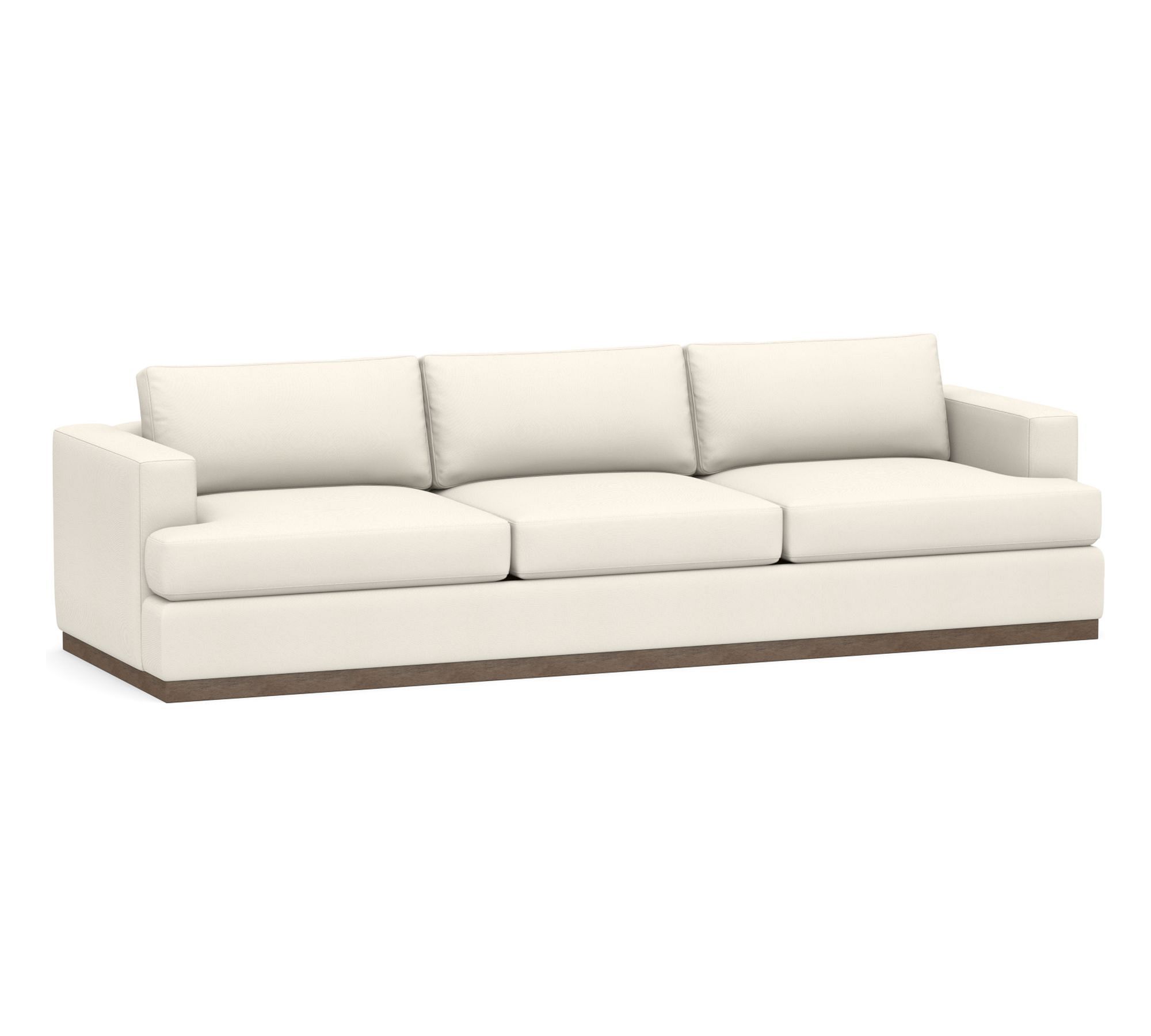 Open Box: Carmel Recessed Wood Base Sofa