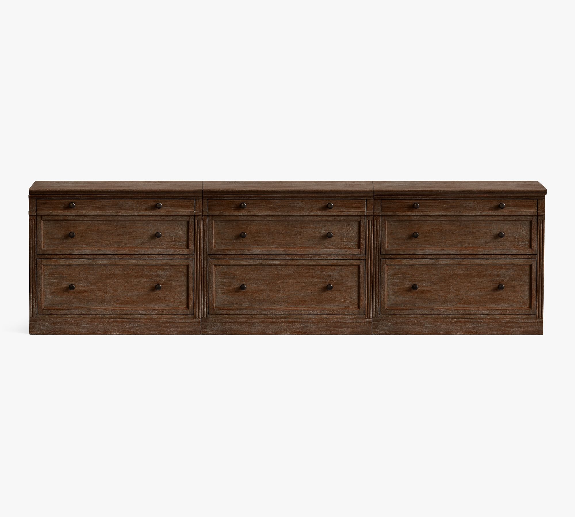 Livingston Media Console with File Cabinets (105")