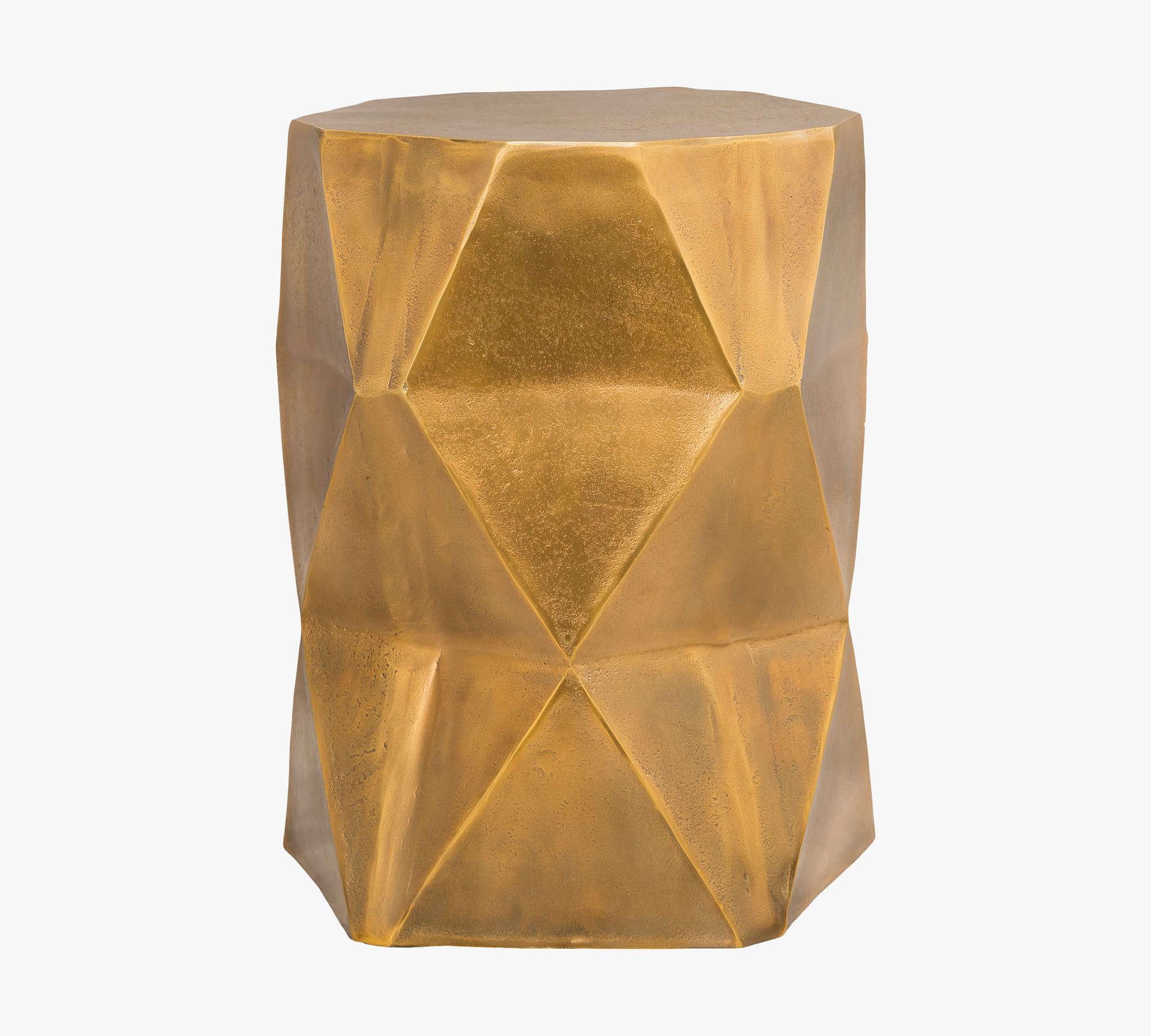 Monark Geometric Metal Accent Table (13")