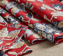 Scarlett Block Print Cotton Napkins - Set of 4