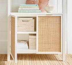 Westly Cane Open Bookcase with Doors (36&quot;)