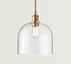 Textured Glass Pole Pendant (6&quot;-10&quot;)