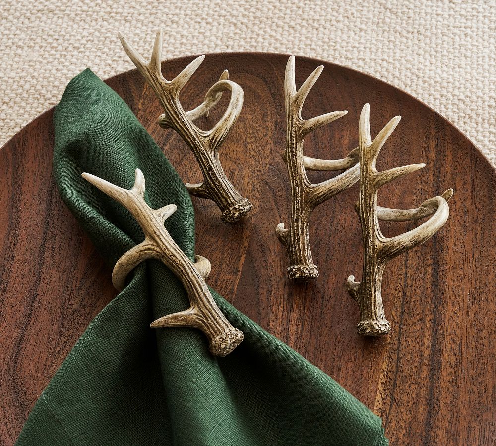 Antler Napkin Rings - Set of 4