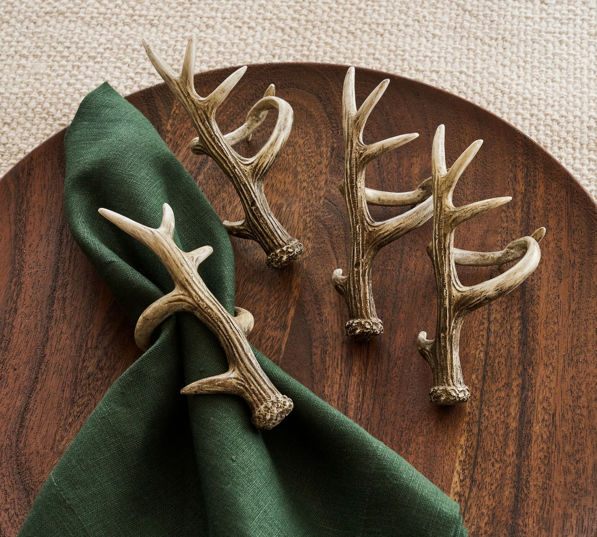 Antler Napkin Rings - Set of 4