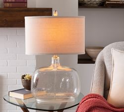 Aponi Hand-Blown Glass Table Lamp (25&quot;)