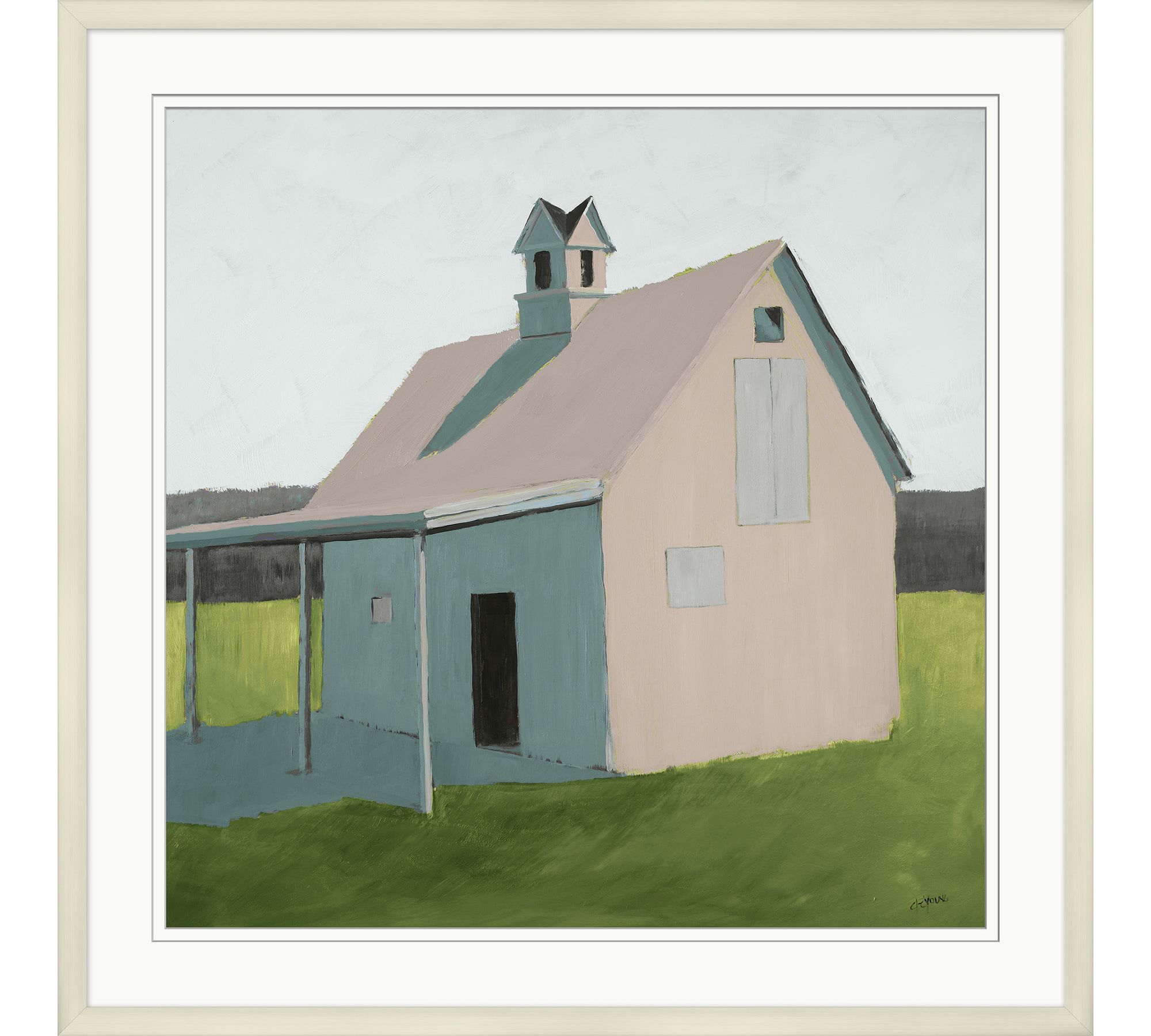 Little Barn Framed Canvas