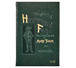 Huckleberry Finn by Mark Twain Leather-Bound Book