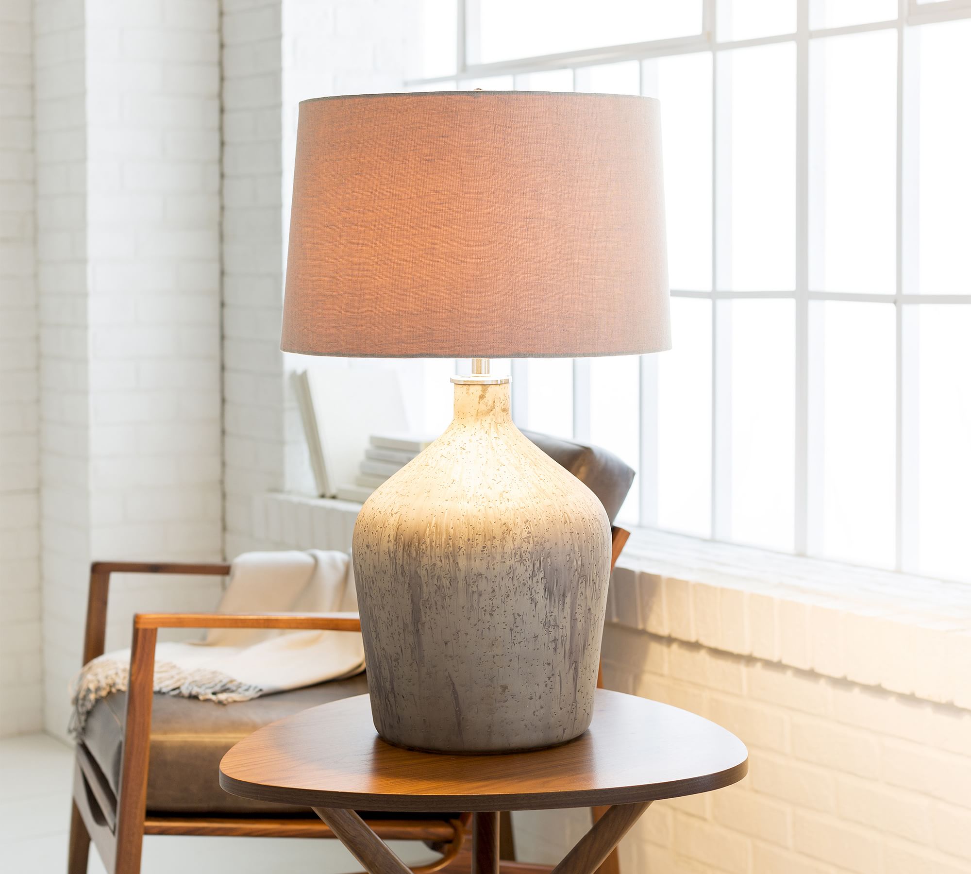 Emerson Hand-Blown Glass Table Lamp (30")