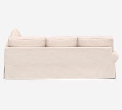 PB Basic Slipcovered 2-Piece L-Shaped Sectional (166&quot;)