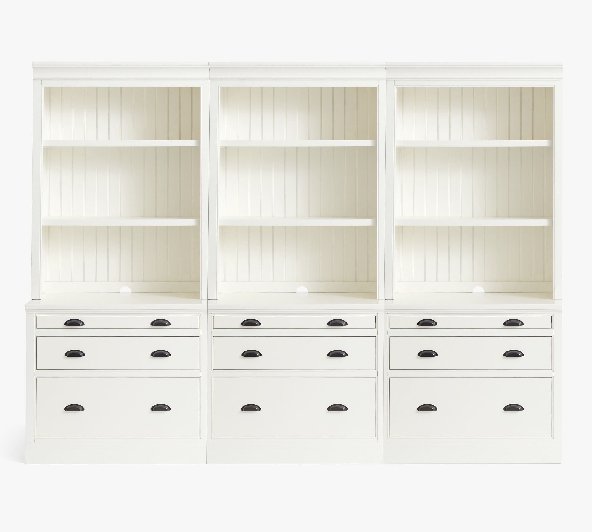 Aubrey Bookcase with Cabinets (108")