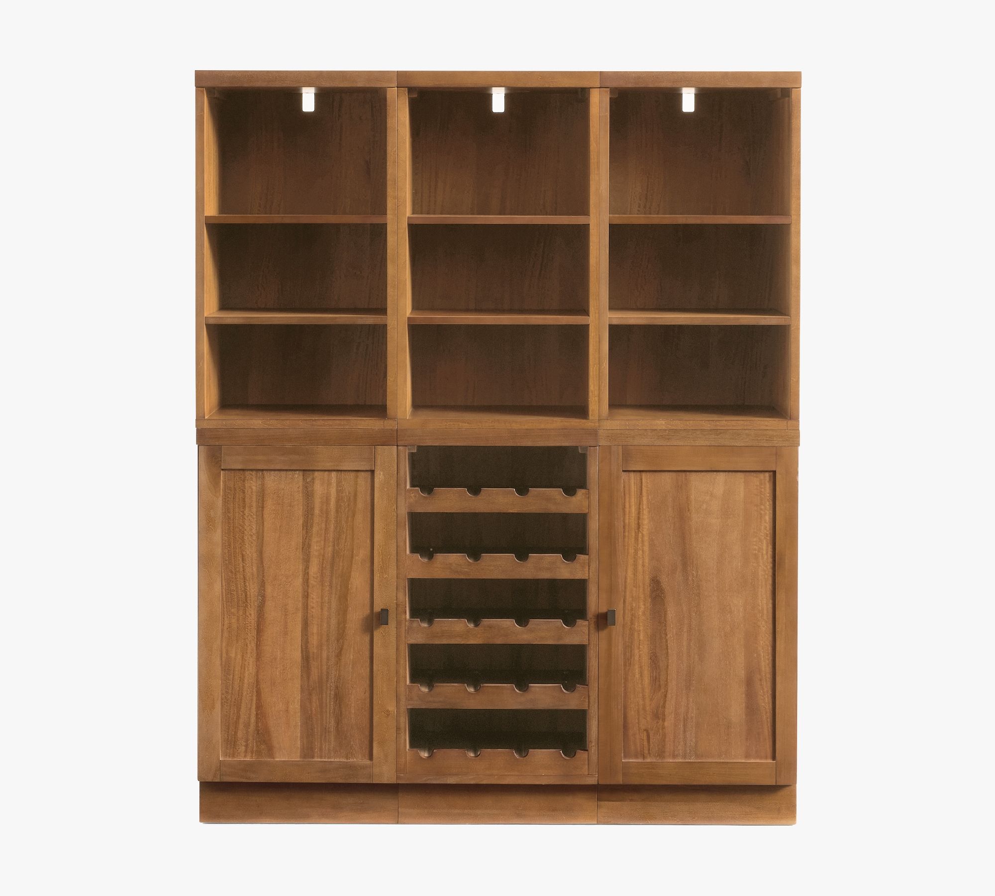 Reed Modular Bar Shelf with Cabinet & Wine Storage (54")