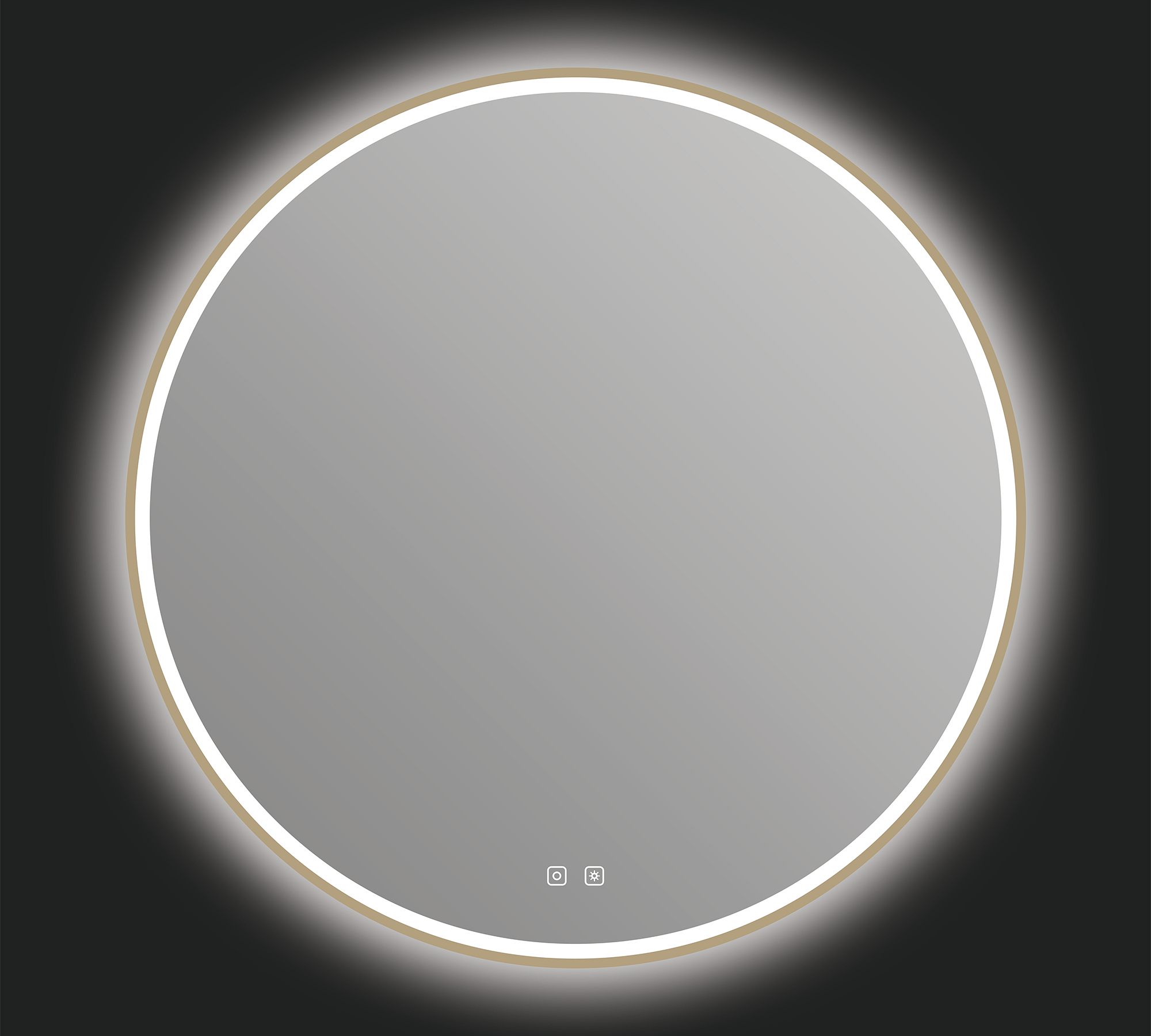 Dion Round Lighted LED Mirror