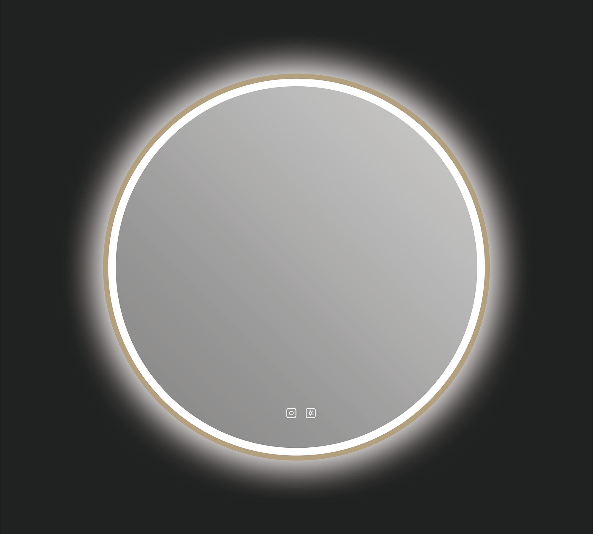 Dion Round Lighted LED Mirror